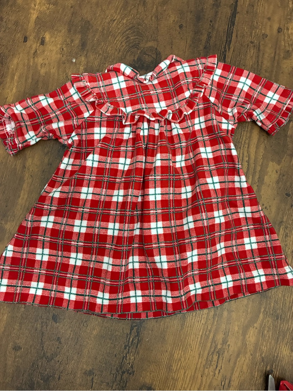 Vintage Strasburg Plaid Infant Nightgown